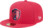 New Era St Louis City SC Mens Red TC Evergreen 59FIFTY Fitted Hat