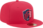 New Era St Louis City SC Mens Red TC Evergreen 59FIFTY Fitted Hat