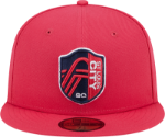 New Era St Louis City SC Mens Red TC Evergreen 59FIFTY Fitted Hat